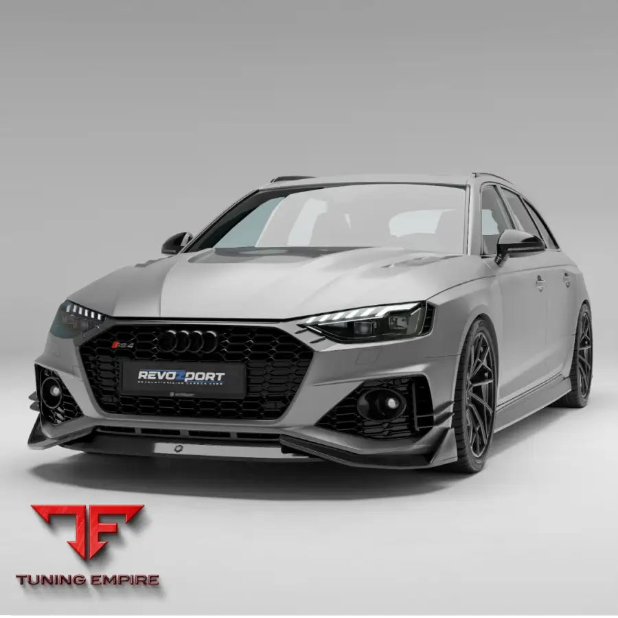 AUDI RS4 B9.5 FACELIFT CARBON FIBER FRONT LIP - Body Kit
