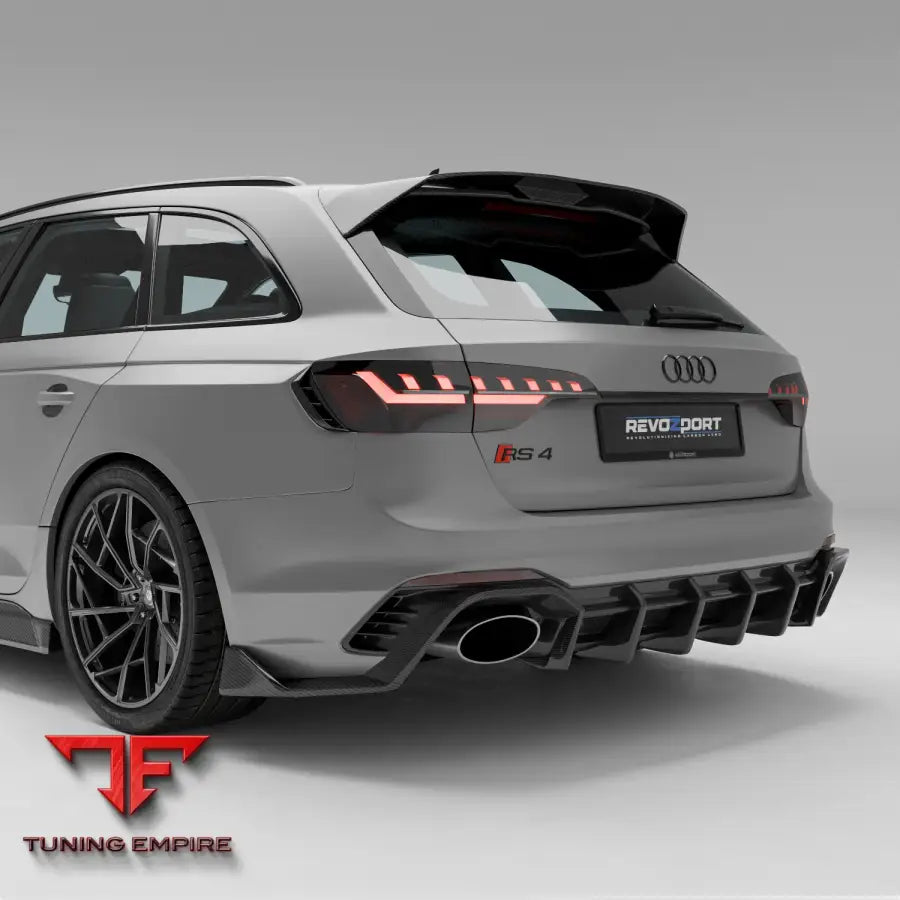 AUDI RS4 B9.5 FACELIFT CARBON FIBER REAR DIFFUSER - Body Kit