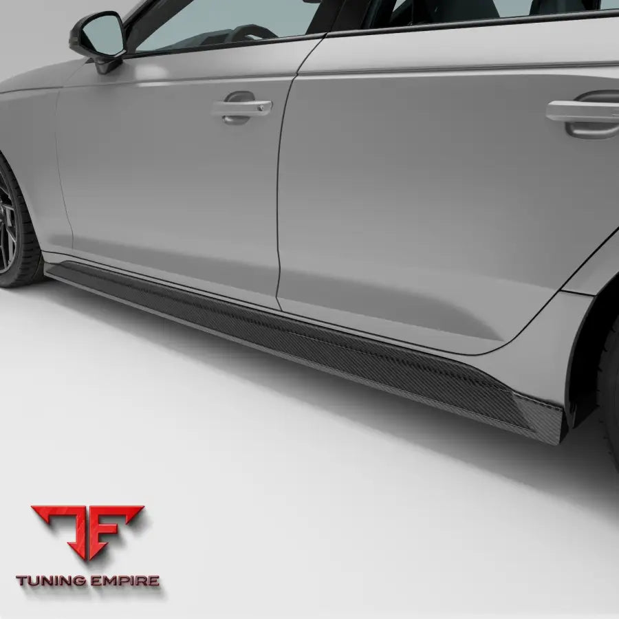 AUDI RS4 B9.5 FACELIFT CARBON FIBER SIDE SKIRTS - Body Kit