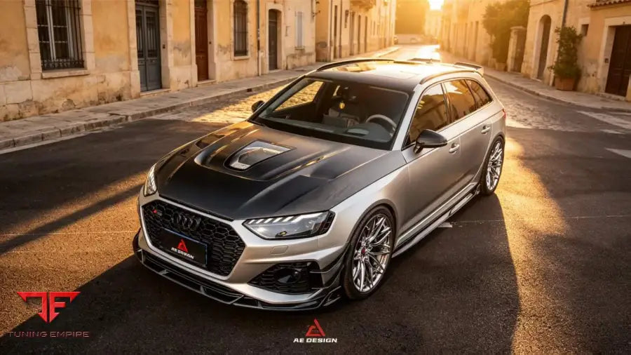 AUDI RS5 S5 A5 B9 B9.5 2017-EARLY 2025 ART VENTED TRANSPARENT GLASS V2 HOOD - Hood