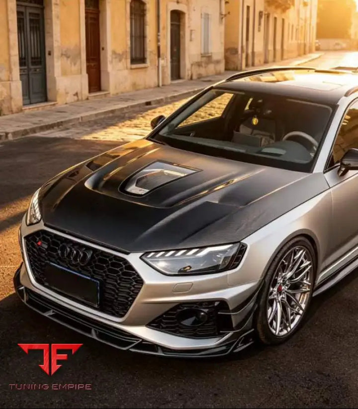 AUDI RS5 S5 A5 B9 B9.5 2017-EARLY 2025 ART VENTED TRANSPARENT GLASS V2 HOOD - Hood