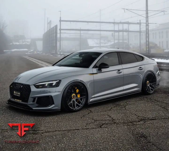 AUDI RS5 WITH CUSTOM FORGED WHEELS WITH CENTER LOCK CAP