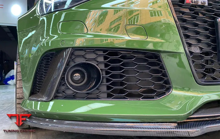 Audi Rs6 Avant Carbon Fiber Front Bumper Caps