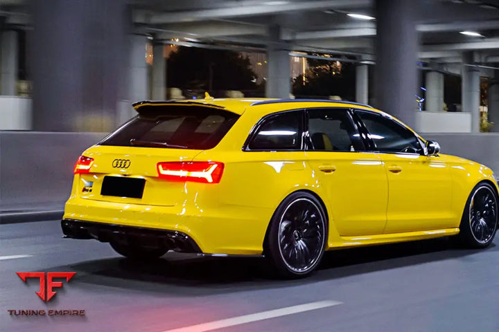 Audi Rs6 Avant Mn Style Carbon Fiber Rear Cap Splliter