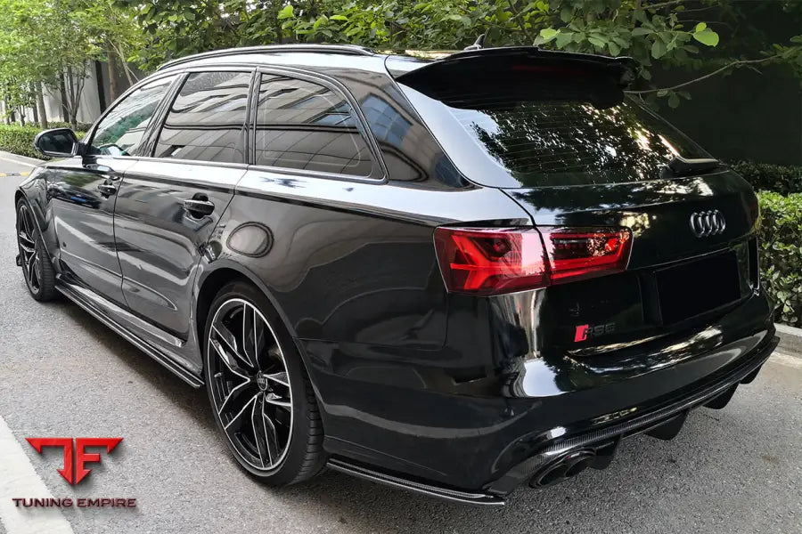 Audi Rs6 Avant Mn Style Carbon Fiber Rear Cap Splliter