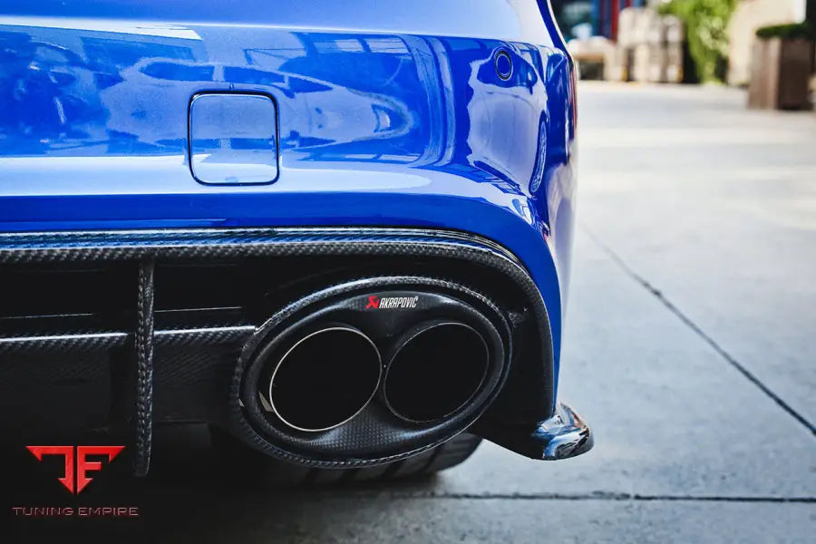 Audi Rs6 Avant Mn Style Carbon Fiber Rear Cap Splliter