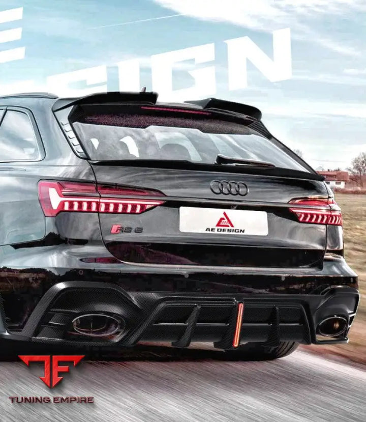 Audi RS6 C8 AE Design rear lip spoiler