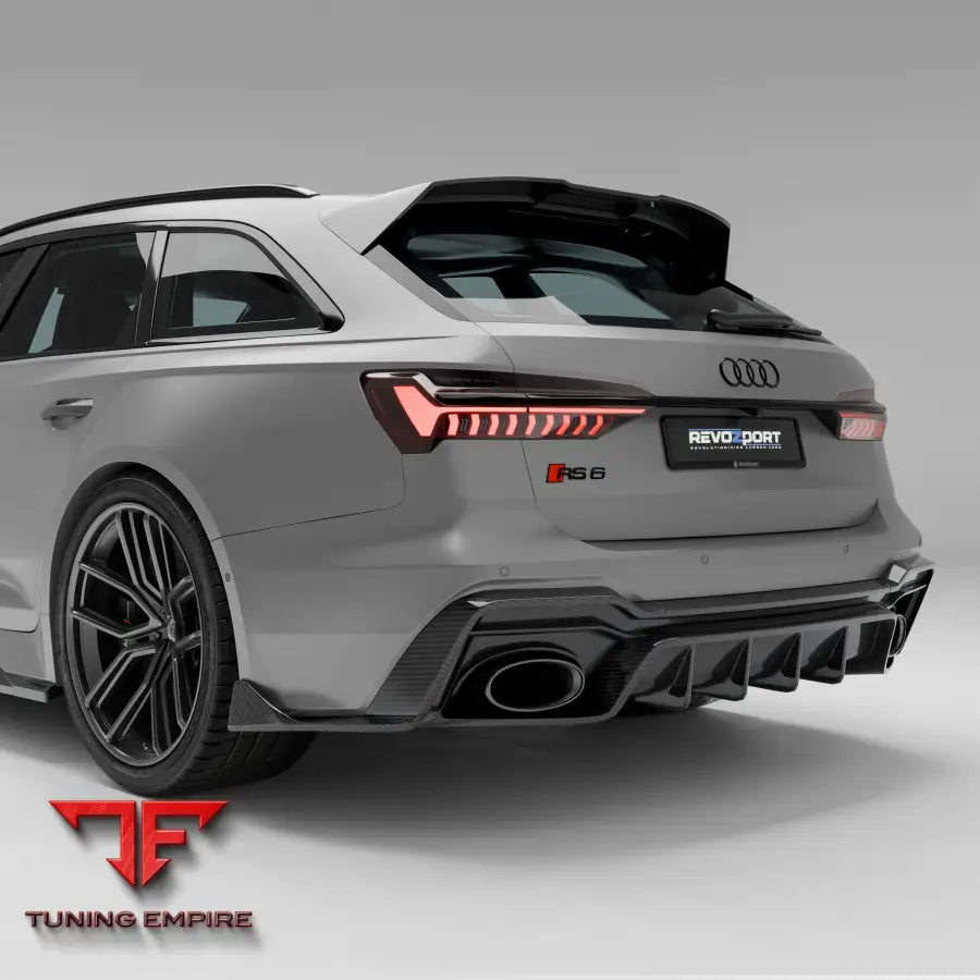 AUDI RS6 C8 CARBON FIBER REAR DIFFUSER - Body Kit