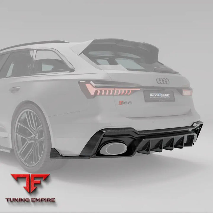 AUDI RS6 C8 CARBON FIBER REAR DIFFUSER - Body Kit