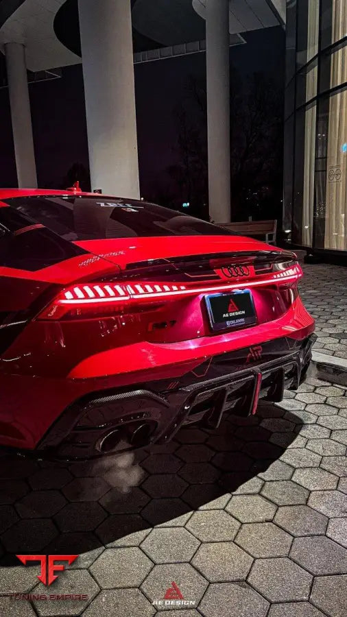 AUDI RS6 C8 & RS7 C8 2020-ON AE REAR DIFFUSER & REAR CANARDS - Rear Diffuser