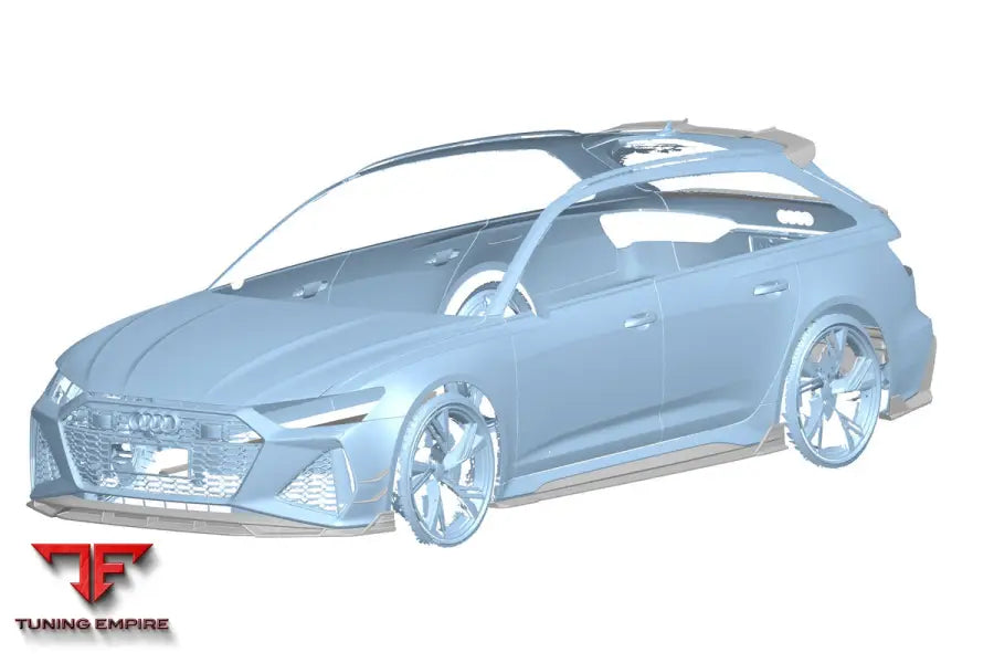 Audi Rs6 & Rs7 C8 Ad Style Dry Carbon Fiber Front Lip Splitter (Copy)