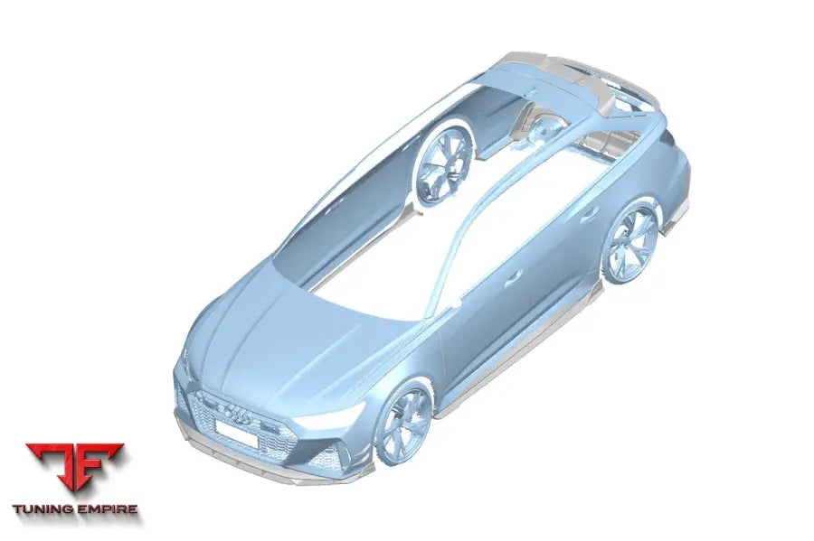 Audi Rs6 & Rs7 C8 Ad Style Dry Carbon Fiber Front Lip Splitter (Copy)