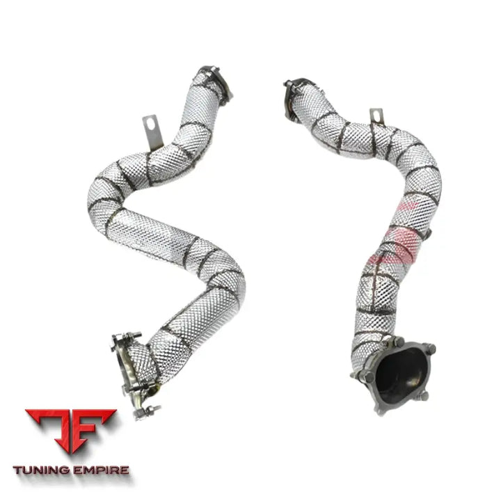 AUDI RS6 RS7 S6 S7 C7 4.0T STAINLESS STEEL HEAT SHIELD DOWNPIPE 2014-2018