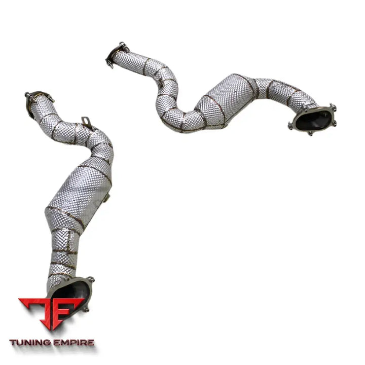 AUDI RS6 RS7 S6 S7 C7 4.0T STAINLESS STEEL HEAT SHIELD DOWNPIPE 2014-2018