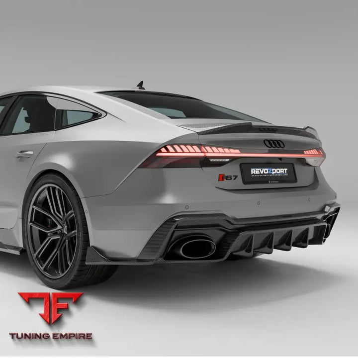 AUDI RS7 C8 CARBON FIBER REAR DIFFUSER - Body Kit