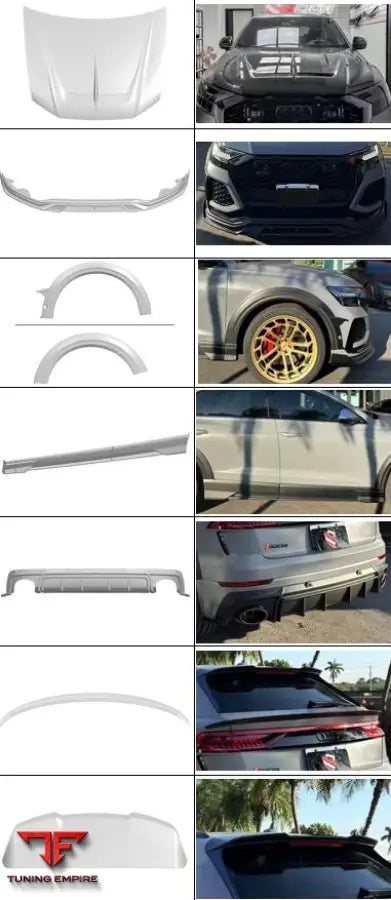 AUDI RSQ8 CARBON FIBER PARTS