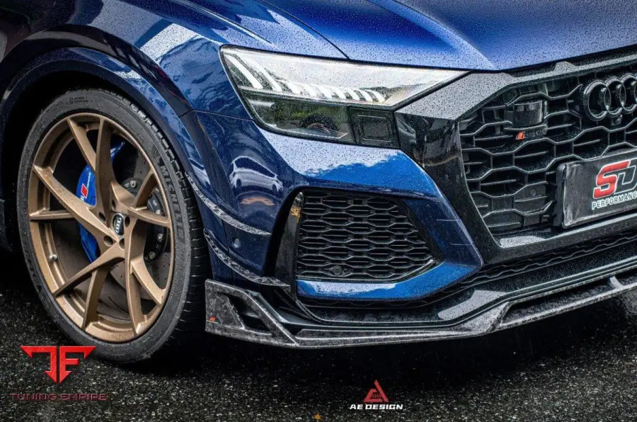 AUDI RSQ8 PRE-FACELIFT 2020-2024 AE STYLE FRONT BUMPER CANARDS - Body Trim