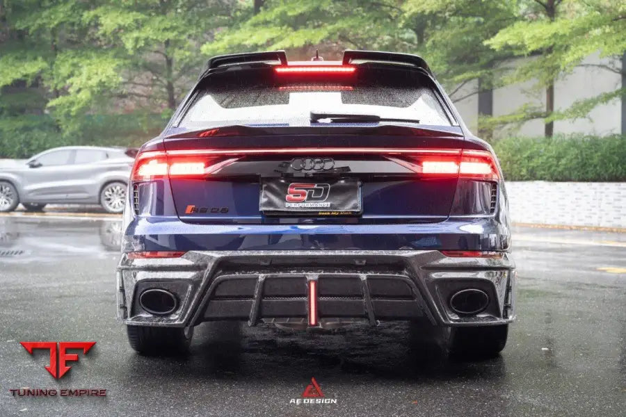 AUDI RSQ8 PRE-FACELIFT 2020-2024 & SQ8 Q8 2020-2024 AE REAR DIFFUSER - Rear Diffuser