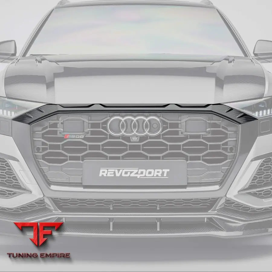 AUDI RSQ8 PRE-LCI CARBON FIBER FRONT GRILLE ADD-ON - Body Kit