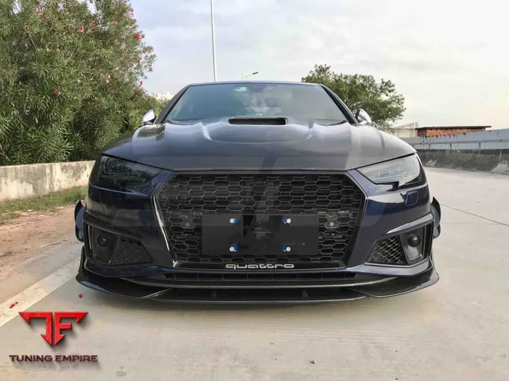 AUDI S4 B9 B9.5 2017 + CARBON FIBER FRONT LIP V2