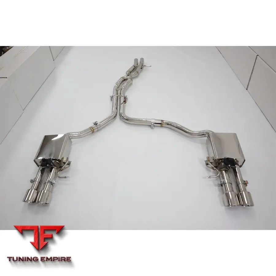 AUDI S8 D4 4.0T STAINLESS STEEL CATBACK RAZOR EXHAUST WITH MUFFLER VALVE