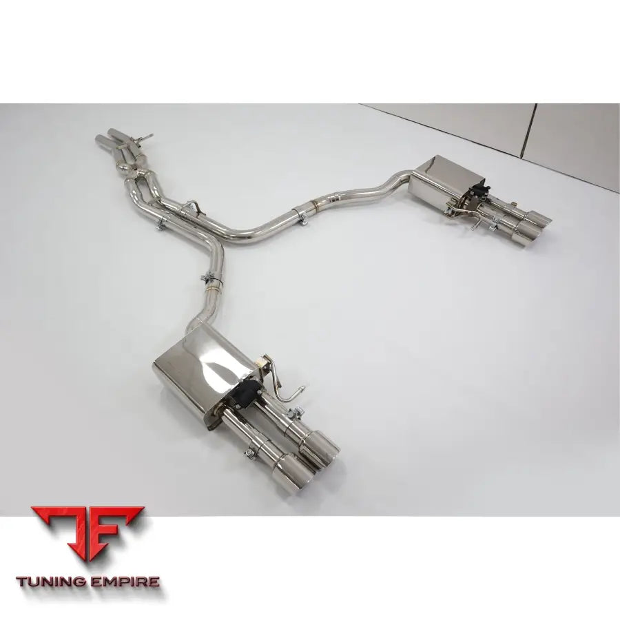 AUDI S8 D4 4.0T STAINLESS STEEL CATBACK RAZOR EXHAUST WITH MUFFLER VALVE