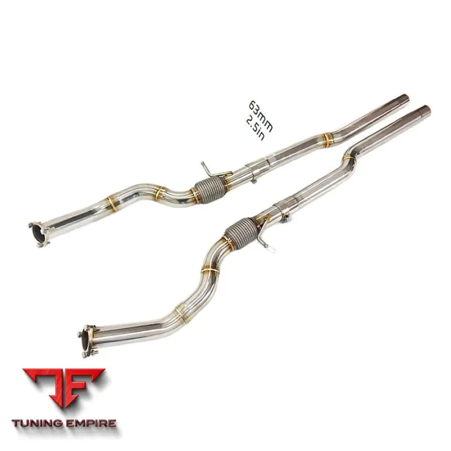 AUDI S8 D4 4.0T STAINLESS STEEL EXHAUST FRONT PIPE