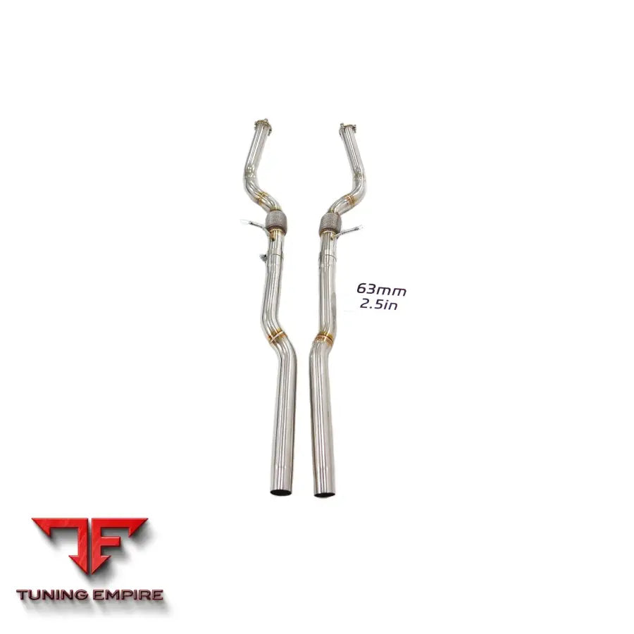 AUDI S8 D4 4.0T STAINLESS STEEL RAZOR EXHAUST FRONT PIPE