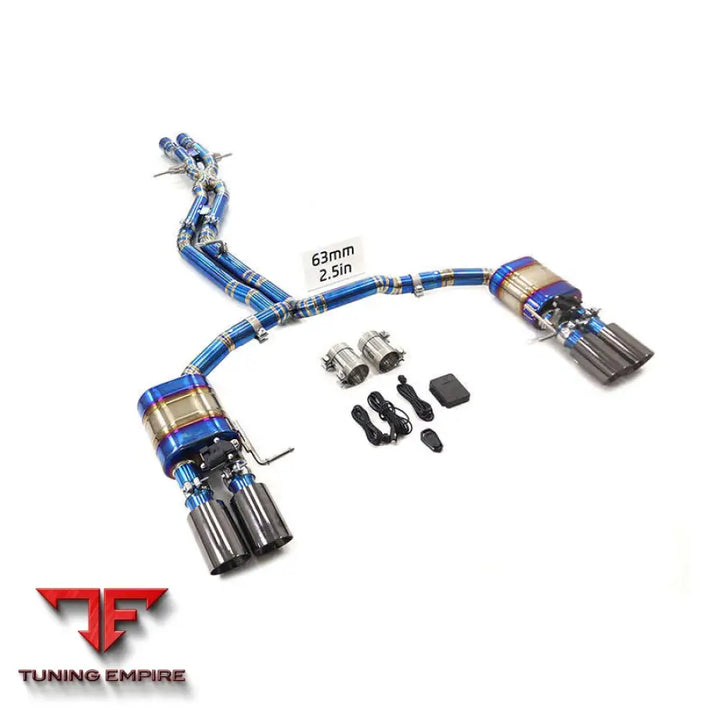 AUDI S8 D5 4.0T VALVETRONIC EXHAUST PIPE WITH MUFFLER VALVE