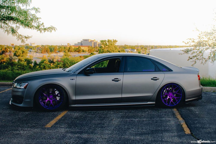 AUDI S8 on custom forged wheels