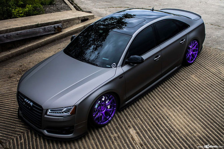 AUDI S8 on custom forged wheels