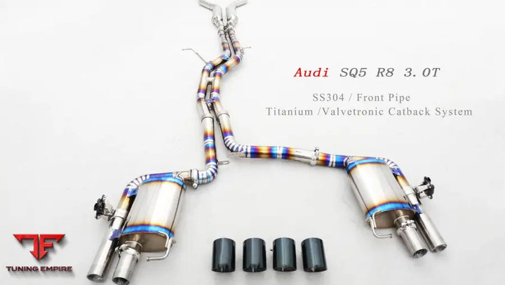 Audi Sq5 8R 3.Ot Ss304 Titanium Valvetronic Exhaust System