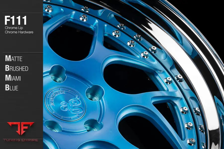 AVANT GARDE AG F111 - MATTE BRUSHED MIAMI BLUE