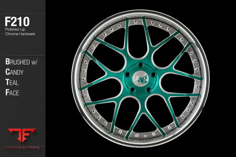 AVANT GARDE AG F210 - BRUSHED WITH CANDY TEAL