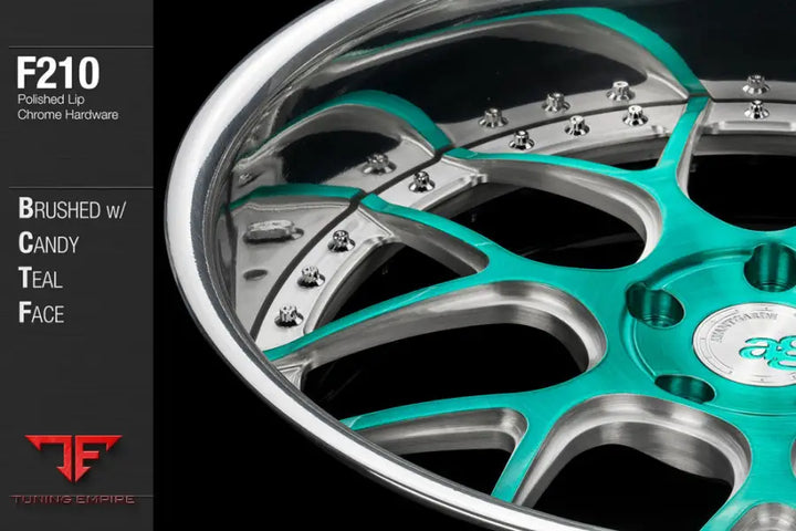 AVANT GARDE AG F210 - BRUSHED WITH CANDY TEAL