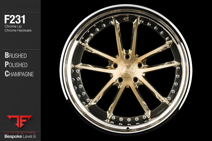 AVANT GARDE AG F231 - BRUSHED POLISHED CHAMPAGNE