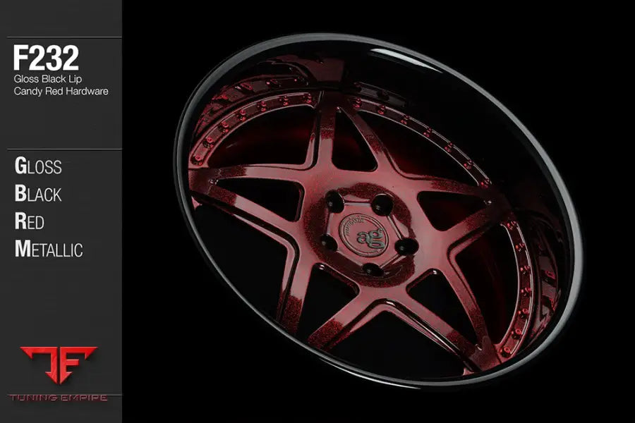 AVANT GARDE AG F232 - GLOSS BLACK RED METALLIC