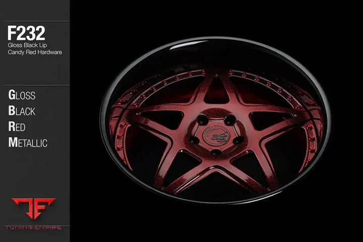 AVANT GARDE AG F232 - GLOSS BLACK RED METALLIC