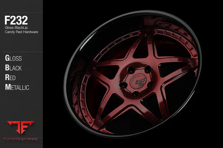 AVANT GARDE AG F232 - GLOSS BLACK RED METALLIC