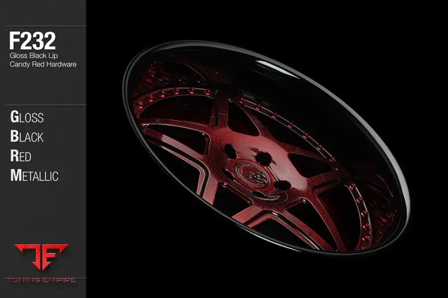 AVANT GARDE AG F232 - GLOSS BLACK RED METALLIC
