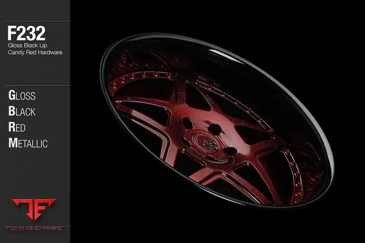 AVANT GARDE AG F232 - GLOSS BLACK RED METALLIC