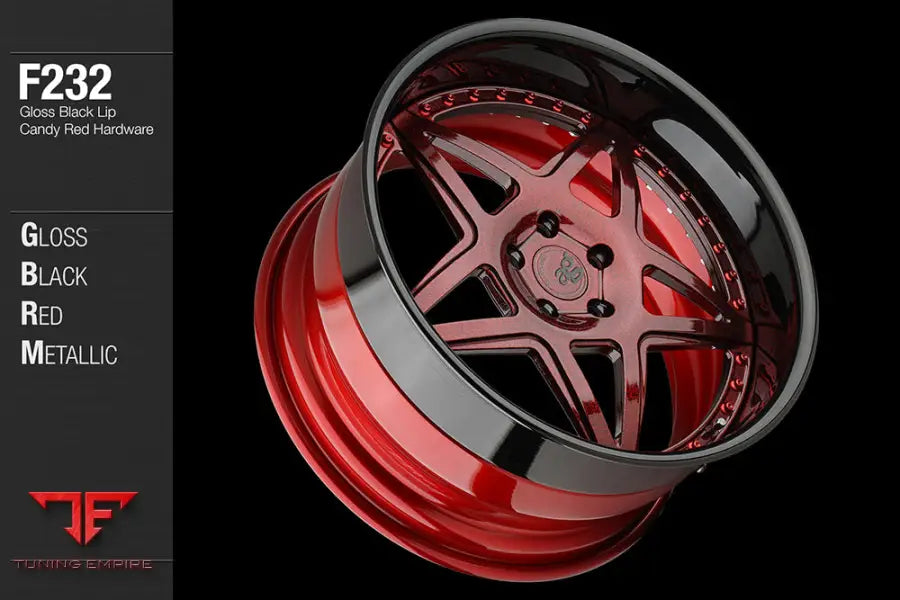 AVANT GARDE AG F232 - GLOSS BLACK RED METALLIC