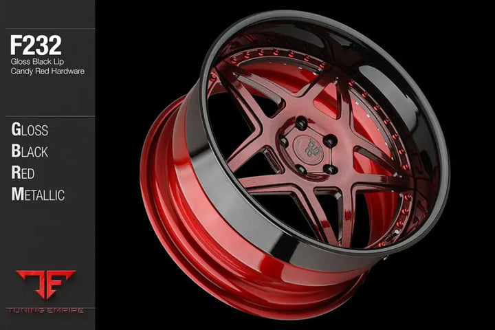 AVANT GARDE AG F232 - GLOSS BLACK RED METALLIC