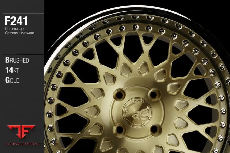 AVANT GARDE AG F241 - BRUSHED 14KT GOLD