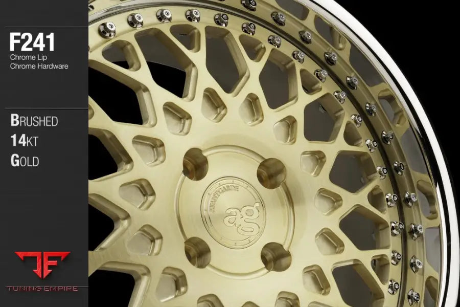 AVANT GARDE AG F241 - BRUSHED 14KT GOLD