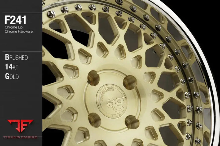 AVANT GARDE AG F241 - BRUSHED 14KT GOLD