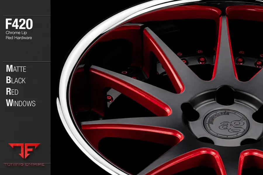 AVANT GARDE AG F420 - MATTE BLACK RED WINDOWS