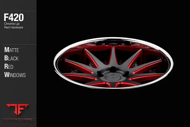 AVANT GARDE AG F420 - MATTE BLACK RED WINDOWS