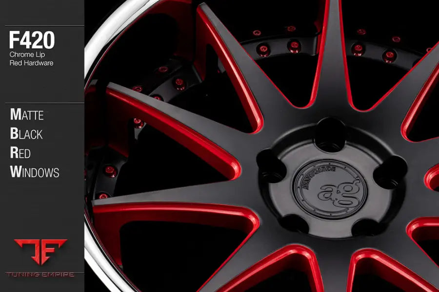 AVANT GARDE AG F420 - MATTE BLACK RED WINDOWS