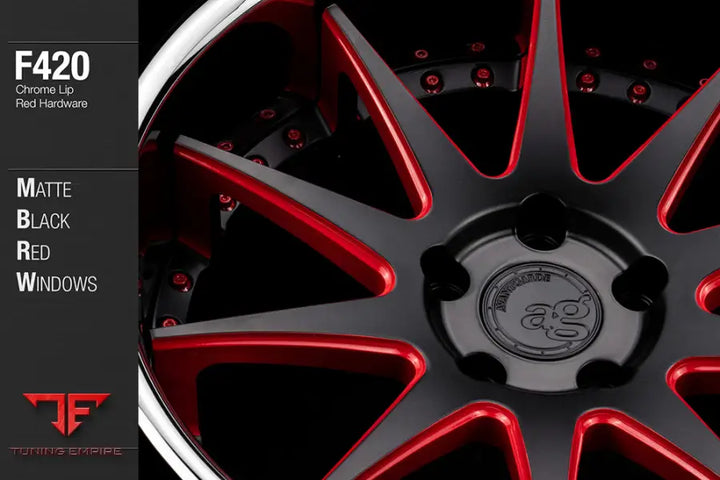 AVANT GARDE AG F420 - MATTE BLACK RED WINDOWS